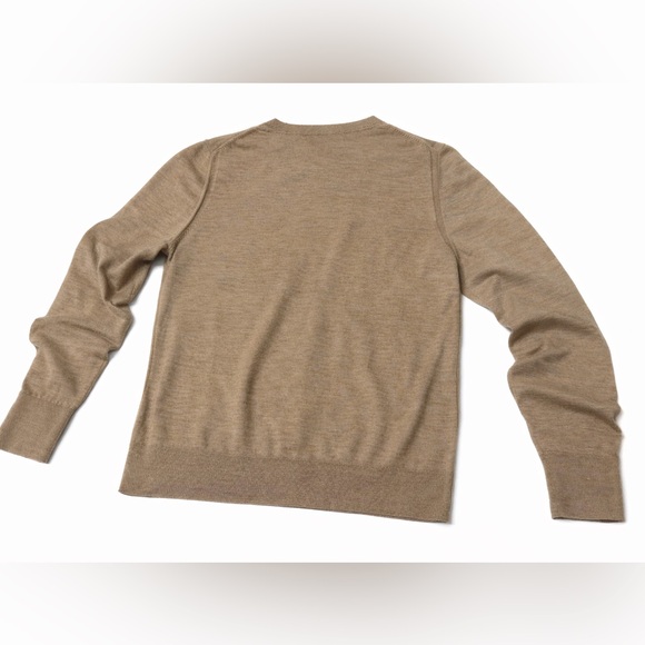 Banana Republic Camel Tan Merino Wool Lightweight Cardigan Sweater, Size M - Picture 3 of 6